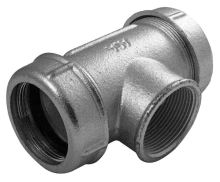 T-kus TK 6/4" s vnitřním závitem pro ocelové a PE trubky, pozink ( 47,7 - 51,7mm )