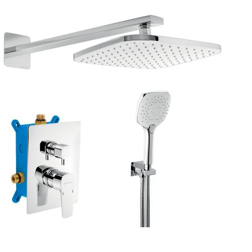 Sprchová sada podomítková, chrom - SADA58051R,0