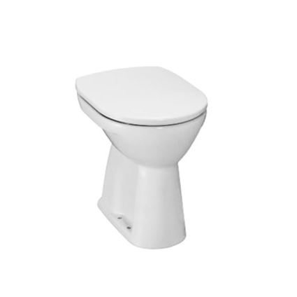 Samostatně stojící WC LYRA PLUS, ploché splachování, svislý odpad,