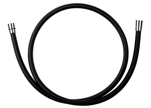 Sprchová hadice plastová, 150 cm černá - BLACK/150,5