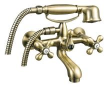 Vanová nástěnná baterie 150 mm bronz - BAI11BR