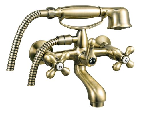 Vanová nástěnná baterie 150 mm bronz - BAI11BR