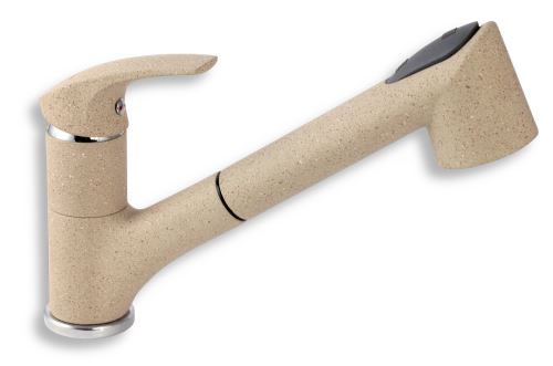 Dřezová teleskopická baterie Metalia 57 granit-písek - 57081,GRS