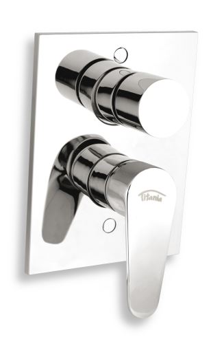 Vanová sprchová baterie s přepínačem Titania Fresh chrom - 96050R,0