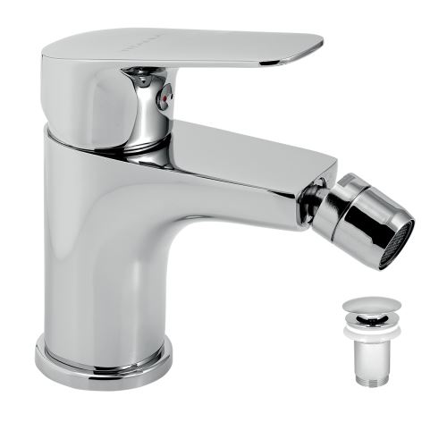 Bidetová baterie s výpustí Titania Pure, chrom - 90311,0