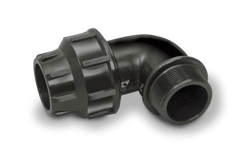 Koleno WA 25 x 3/4"s vnějším závitem, plast