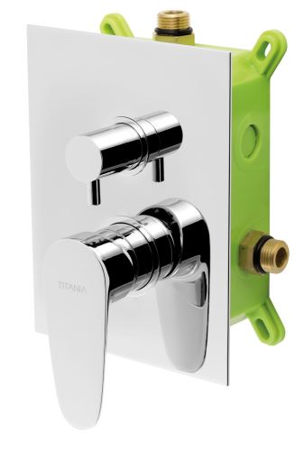 Podomítková baterie s boxem 2 vývody, SMART - BOX98051R,0