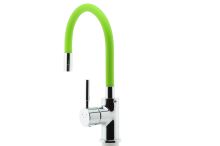Dřezová stojánková baterie zelená-chrom s elastickým ramenem - 70710,0Z (3)